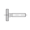 Knurled thumb screws, thin type